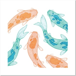 Koi Fish Posters and Art